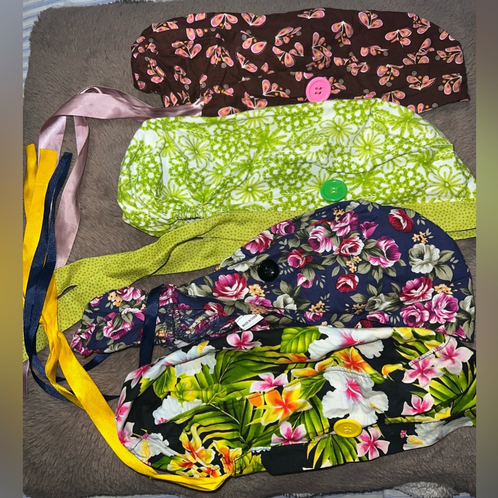 Scrub caps/ surgical hats bundle